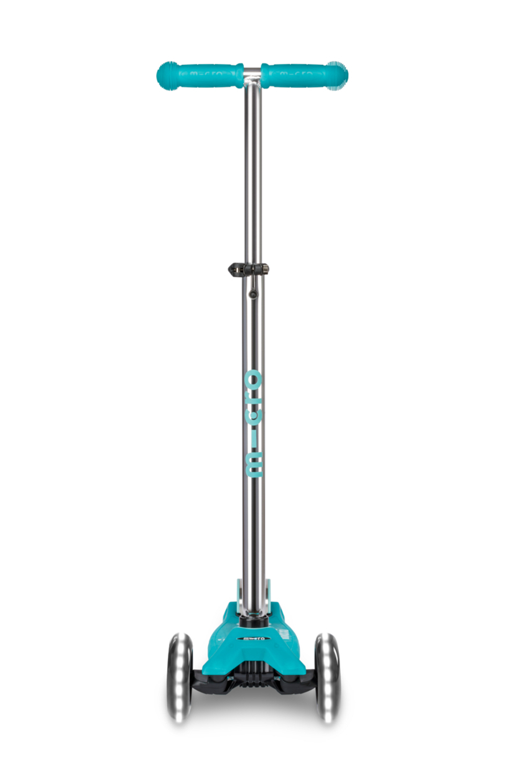 Самокат Maxi Micro Deluxe Glow Plus (светящийся) LED зеленый мармелад