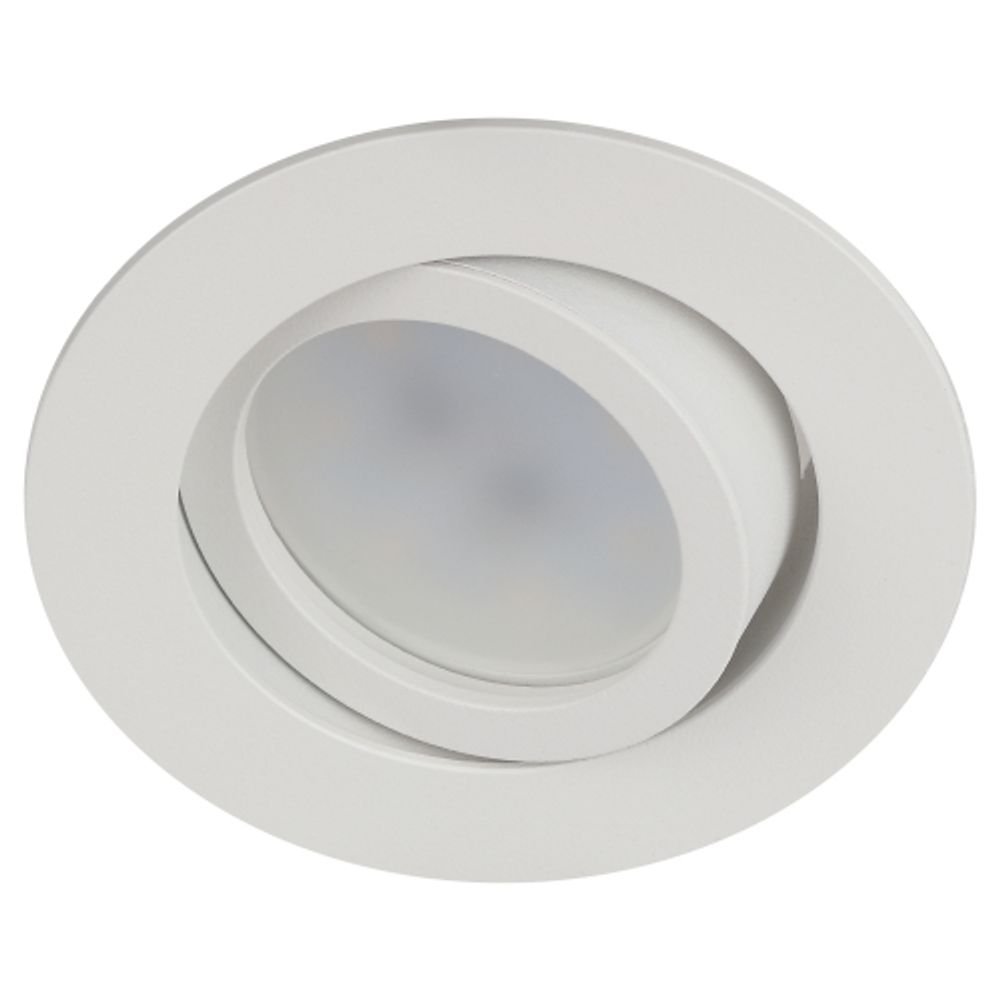 Встраиваемый светильник алюминиевый ЭРА KL86 WH MR16/GU5.3 белый | Алюминиевые встраиваемые светильники