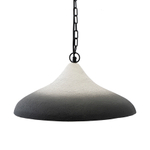 Светильник подвесной sustainable collection, D44х19 см, черный/белый