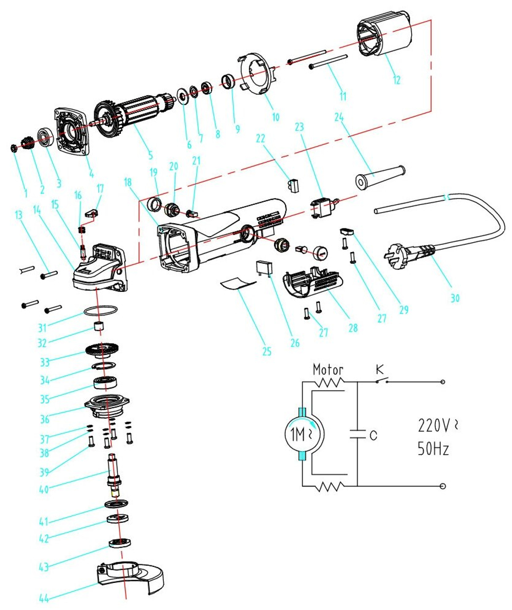 УШМ Булат УШМ-1100, 1100 Вт, 125 мм, без аккумулятора