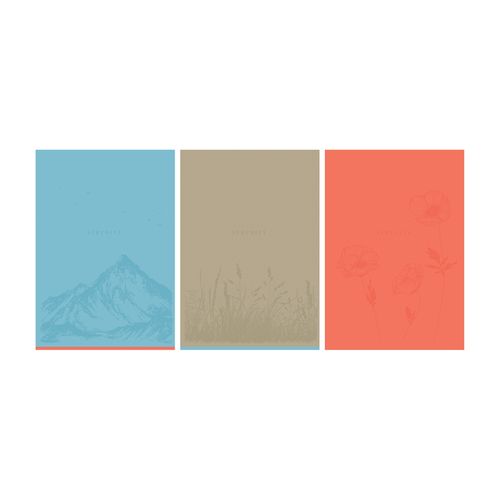 Тетрадь 96л., А4, клетка BG "Monocolor. Serenity", выб. лак