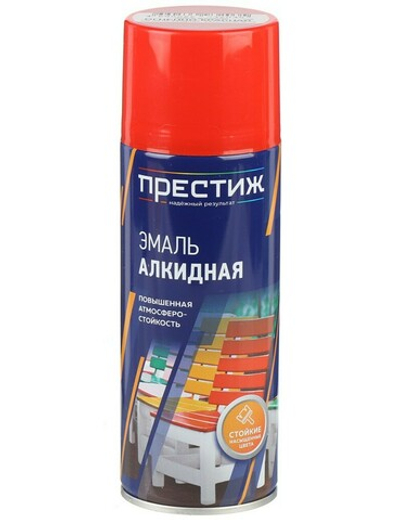 Эмаль алкидная аэрозольная, красная 425 мл