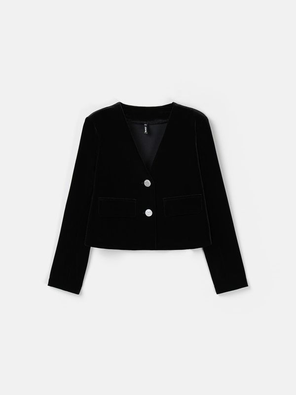 Жакет из бархата 