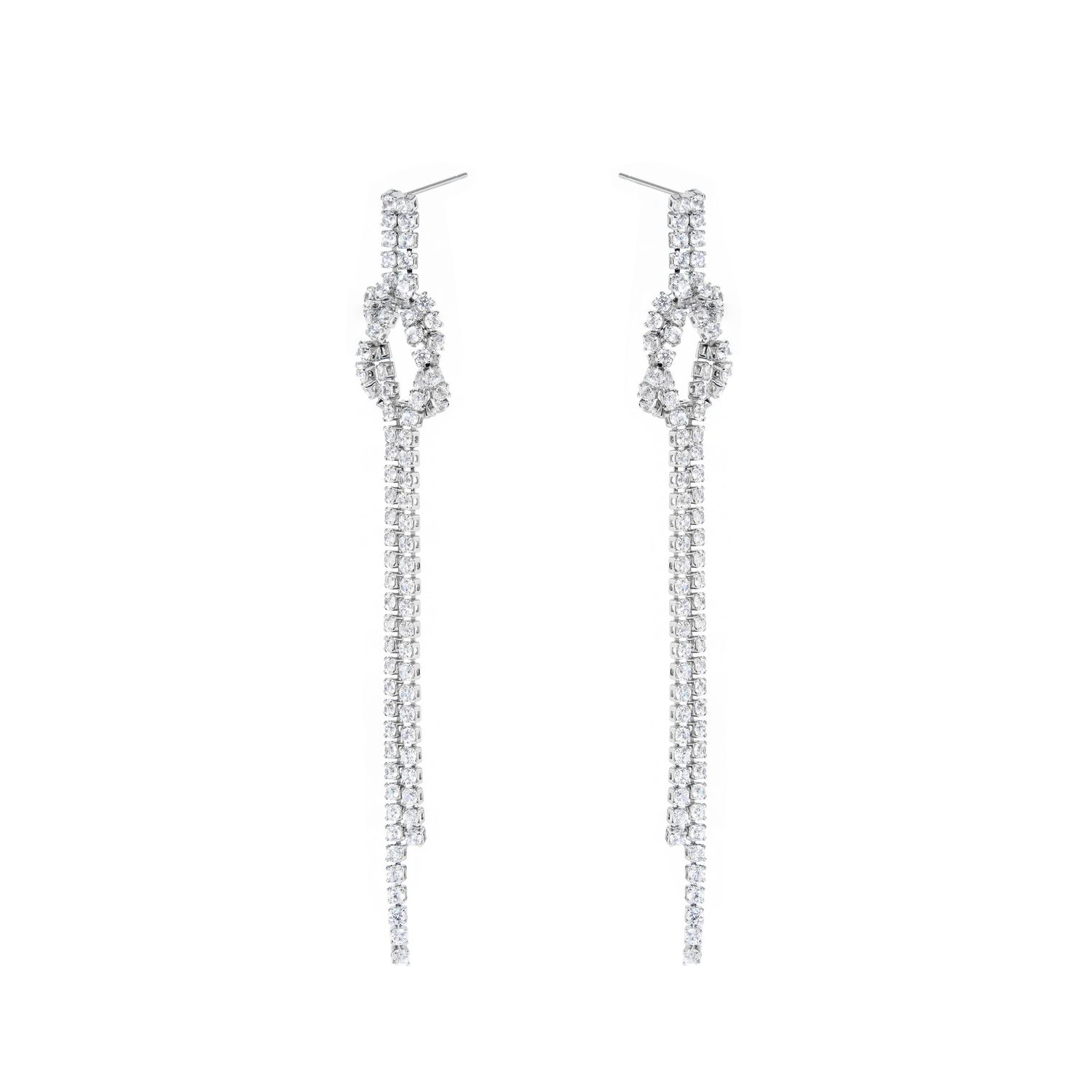 Серьги Sea Node Crystal Shine Earrings