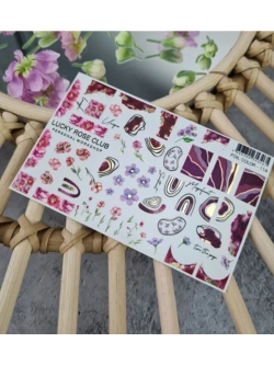 Lucky Rose Слайдеры наклейки для ногтей Foil 114