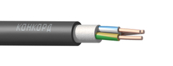 Провод силовой ВВГнг(А)-LS 3х1,5 кв. мм, круглый, ГОСТ ("Конкорд") .