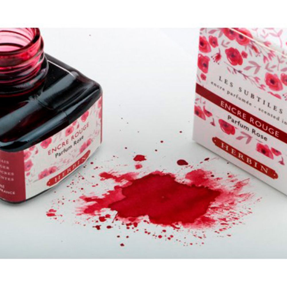 Ароматизированные чернила во флаконе Herbin 30 мл Красная Роза (13768T) 2