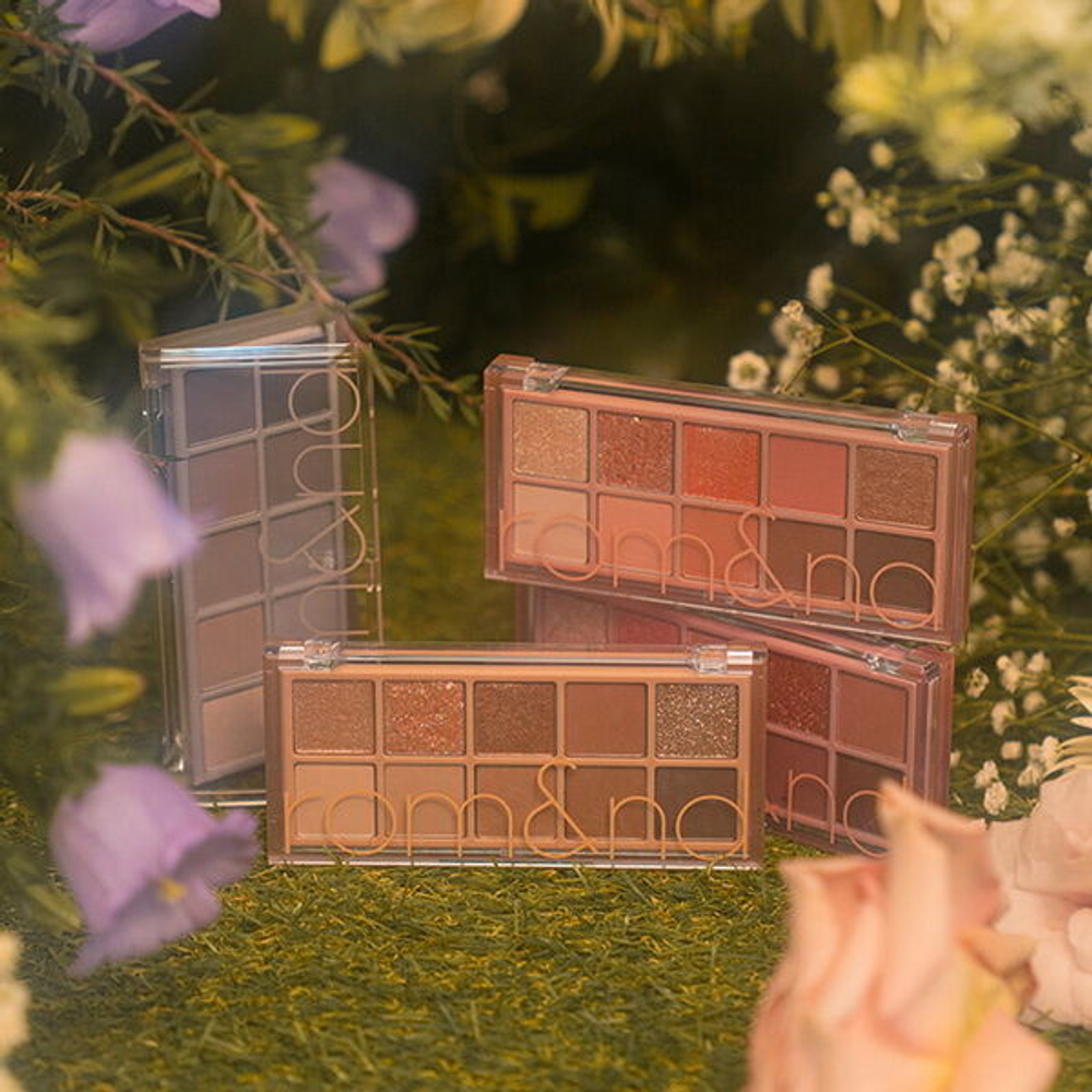 Большая палетка теней для век Rom&Nd Better Than Palette #05 Shade And Shadow Garden, 8гр