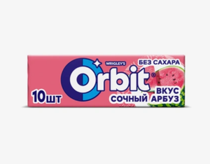 ЖЕВАТЕЛЬНАЯ РЕЗИНКА ORBIT СОЧНЫЙ АРБУЗ 13,6ГР