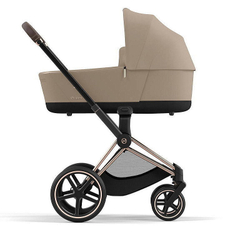 Коляска Cybex Priam IV Rosegold complete и автокресло Cloud G i-Size Lava Grey 3 в 1 Cozy Beige