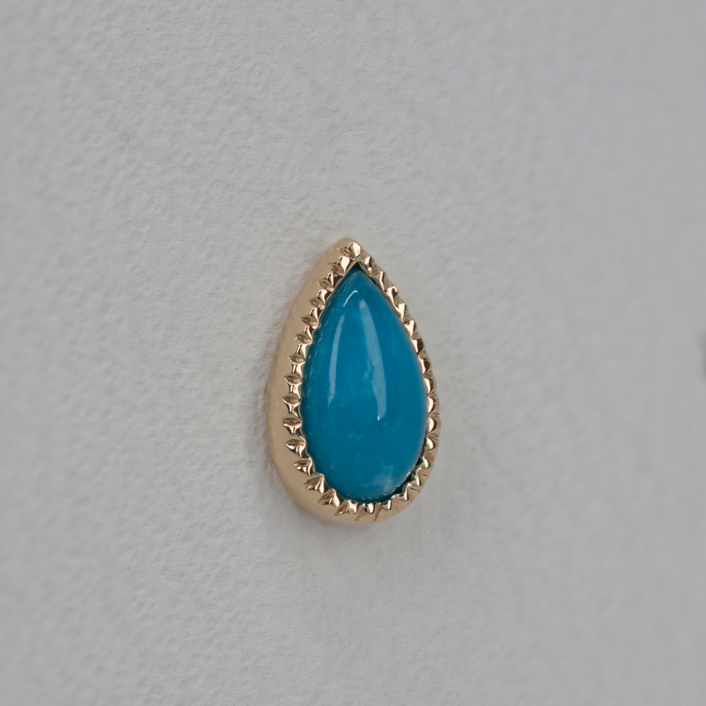 Grisant teardrop tops with natural stone
