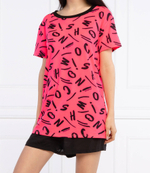 футболка Moschino - фуксия(1916 2135)