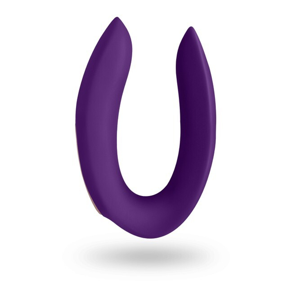 Массажер для пар на дистанционном управлении Satisfyer Partner Plus Remote (Цвет: фиолетовый)
