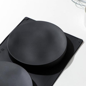 Форма для начинок 2 ячейки, 34,5х20х3 см, d=16 см