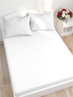 Простынь бязь Сказка "White" 150x215 см