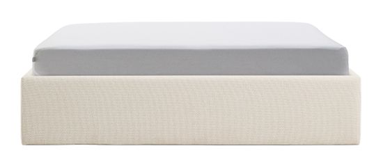 Основание кровати Nelzi La Forma из шенилла цвета экрю для матраса 150 x 200 см