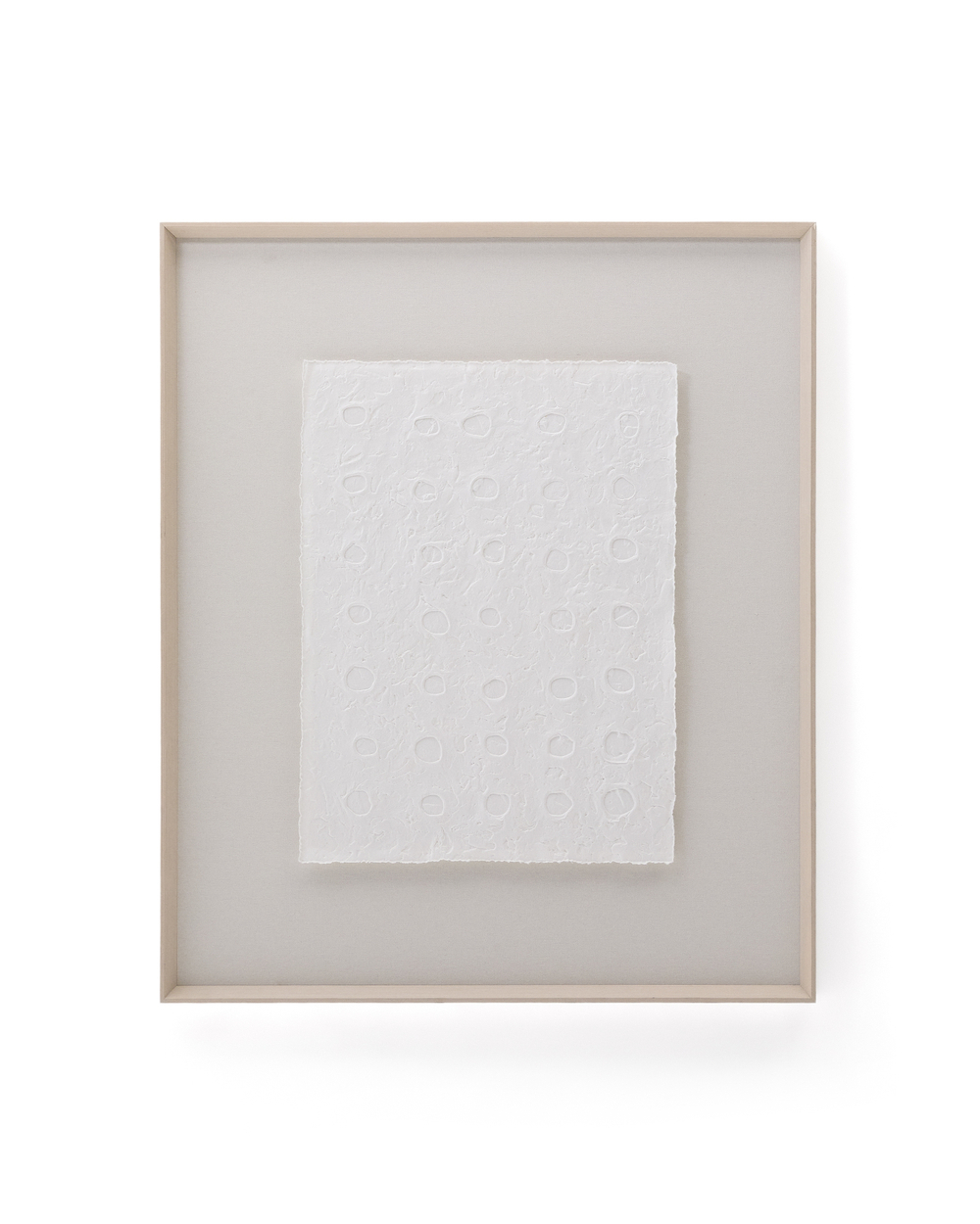 Olvin Абстрактная картина на белой переработанной бумаге с рельефным рисунком 103.6 x 123.6 cm