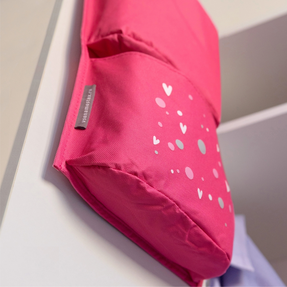 Кармашки в садик 83х24 Зайка (фуксия)