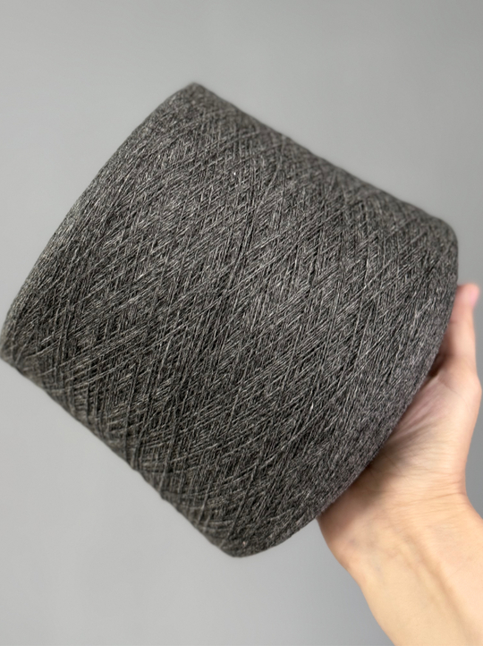 Пряжа Mongolia Cashmere 26/2 (100% кашемир) 1300 м/100 гр, серый темно-серый