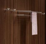 Крючок для ванны двойной нерж сталь ROMA 16821.S матовый