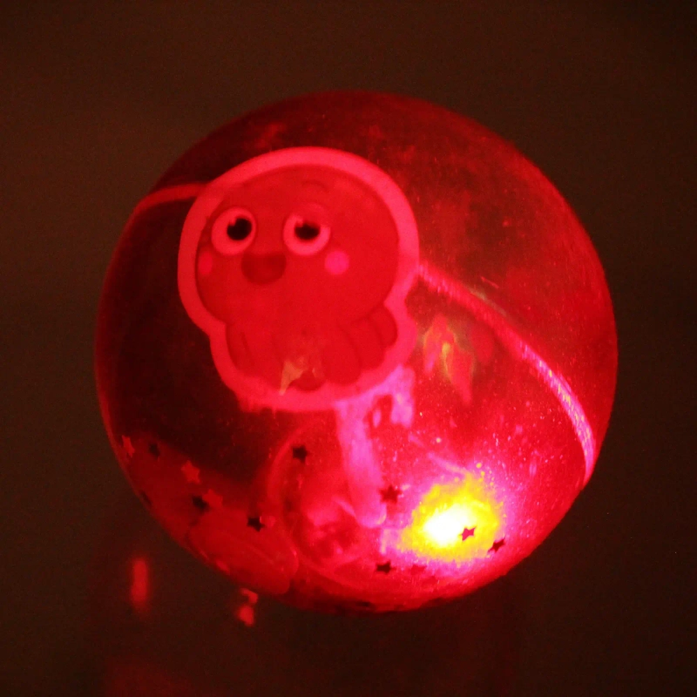 Мяч 6,5 см «Морские жители» (попрыгун с водой и подсветкой) СТИКЕР НА ВЛОЖЕНИЕ