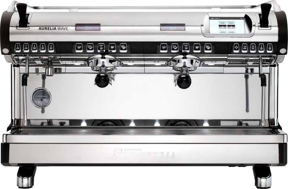 Рожковая кофемашина Nuova Simonelli Aurelia WAVE T3 2Gr 220V black+high groups+Autopurge (169720)