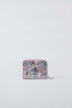 ZARA ВИНИЛОВЫЙ КОШЕЛЕК HELLO KITTY AND FRIENDS ©, ЭКРЮ