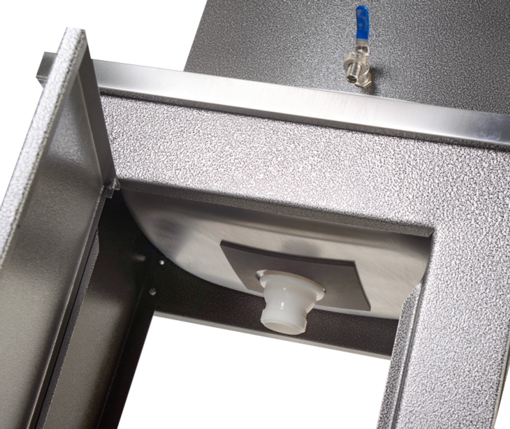 Умывальник дачный с подогревом "Люкс" ВИХРЬ, нержавейка, серебристый