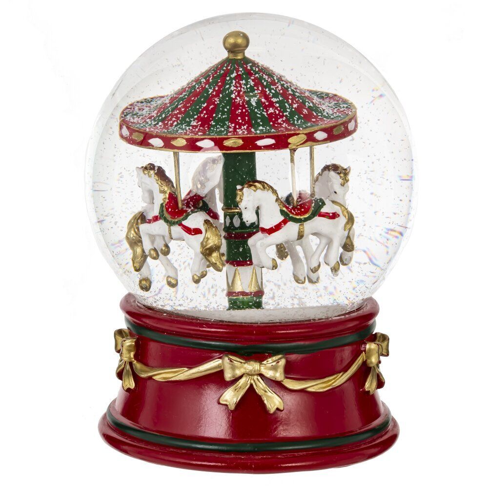 GAEM Фигурка декоративная "Карусель" в стекл шаре, D 12 см, L12 W12 H14,5 см