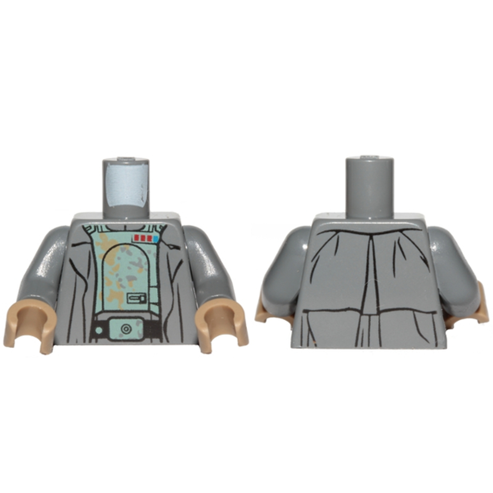 Броня SW на торсе с песочно-зелеными разводами, эмблемой имперского офицера и рисунком мундира (Тобиас Беккет) / Темно-синевато-серые руки / Темно-загорелые кисти 973pb3138c01