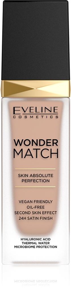 Eveline Cosmetics Wonder Match - Тональная основа с кислотой гиалуроновой оттенок 15 Natural, 30 ml