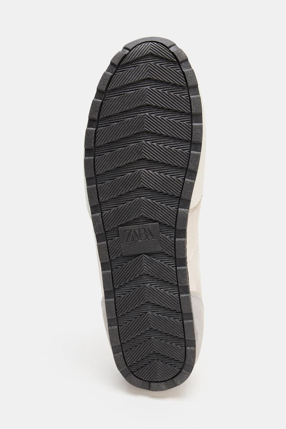 ZARA КРОССОВКИ ИЗ ТКАНИ, ЭКРЮ