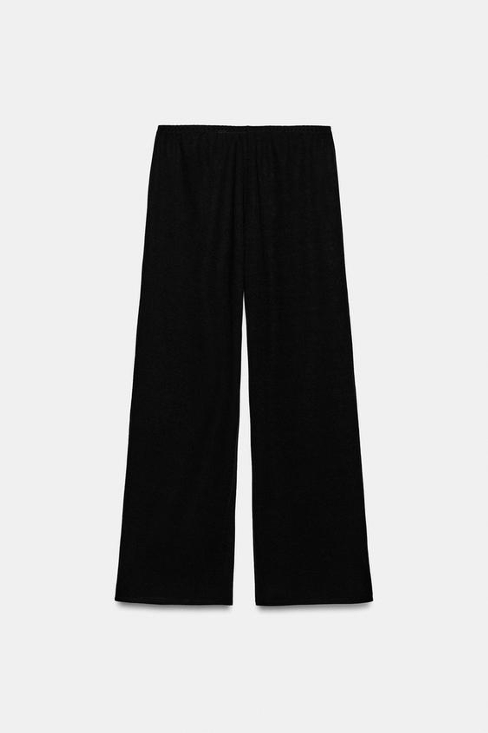 ZARA БРЮКИ ПРЯМОГО КРОЯ, ЧЕРНЫЙ