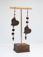 Серьги с гранатом