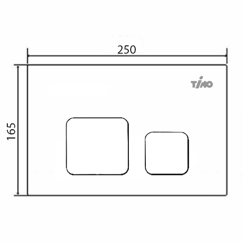 Клавиша смыва Timo Soli FP-002W Белая