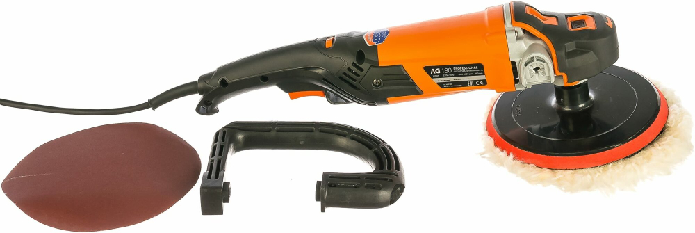 Машина угловая полировальная PATRIOT AG 180, мощность 1200Вт, диаметр диска 180 мм (110300180)