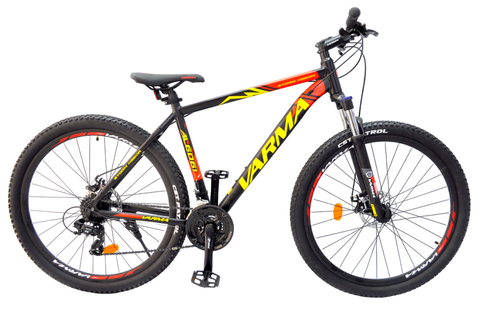 Велосипед 29" VARMA STORM H96DA 29" р.20 чёрный-красный 24ск ал.