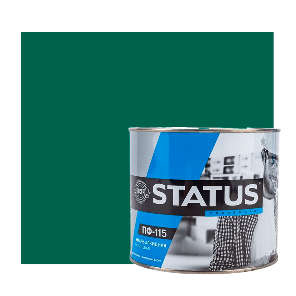 Эмаль ПФ-115 STATUS  ИЗУМРУД  1,8кг