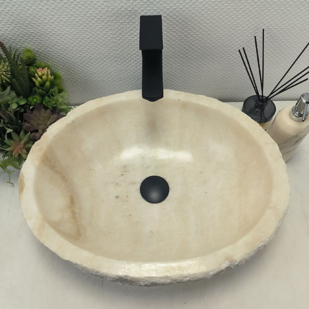 Раковина из оникса Erozy White EO-62525 51*41*15 0104