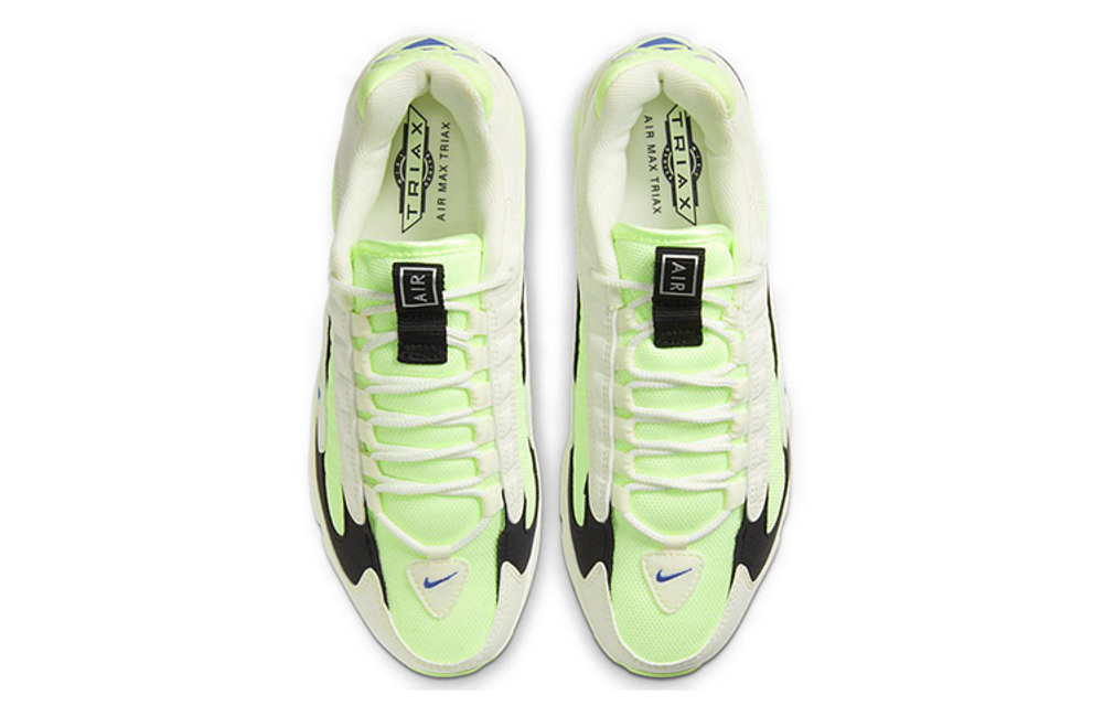 Nike Air Max Triax 96 trendy and comfortable low-cut life casual shoes for men and women the same style white and green