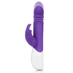 Фиолетовый пульсирующий вибромассажер G-Spot Thrusting Rabbit - 24 см. (Цвет: фиолетовый)