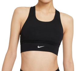 ТОП теннисный Nike Dri-Fit Swoosh Long Line Bra W - black/black/white