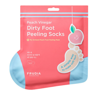 Маска-носочки для педикюра с ароматом персика Frudiа