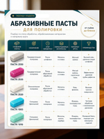 Полировальные пасты для металлов №1/ №2/ №3/№ 4 для предварительной шлифовки-полировки 350 гр
