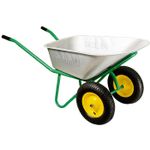 Тачка садово-строительная, 2-х колесная, усиленная, грузоподъемность 320 кг, объем 100 л// Palisad 68923