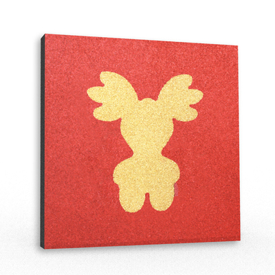 Резиновая плитка с рисунком Кукла 500х500x40 мм тротуарная