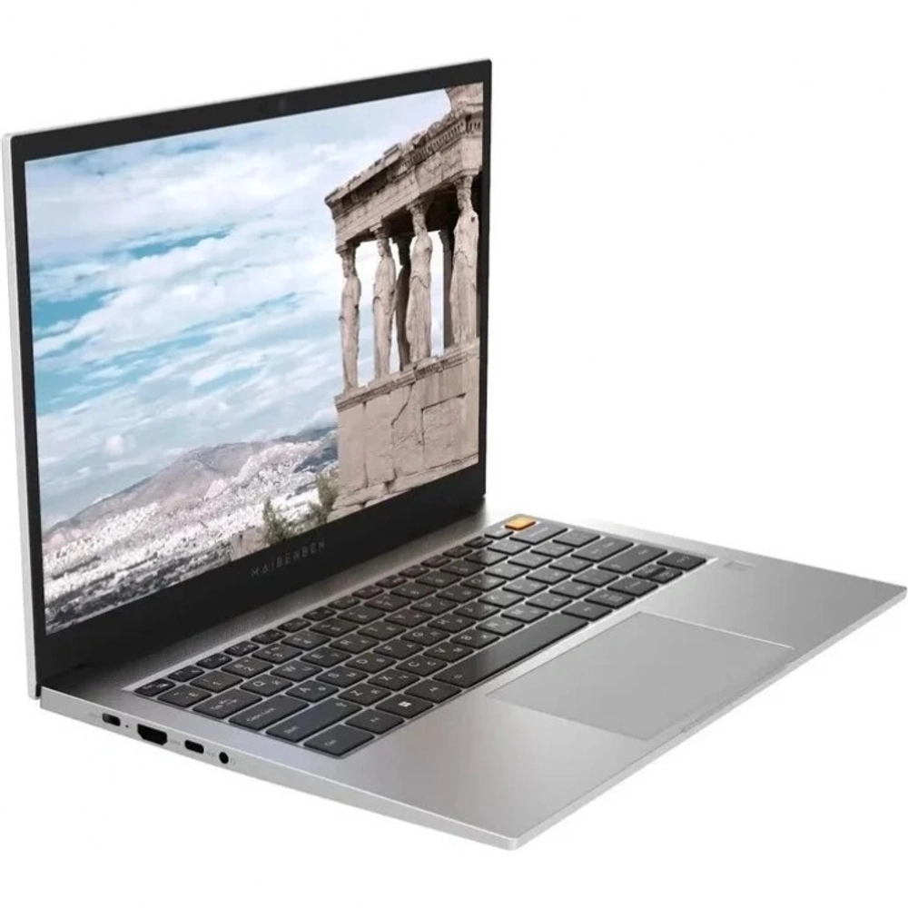 Ноутбук Maibenben B114C 14" IPS Ryzen 5 7640HS 16Gb/512Gb SSD Win 11 Pro серебристый (B114C-R576UMF1SPSRE2)