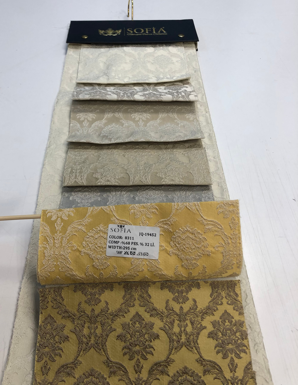 Ткань жаккард классика Sofia арт. jQ-19452 (высота 295 см, Турция)
