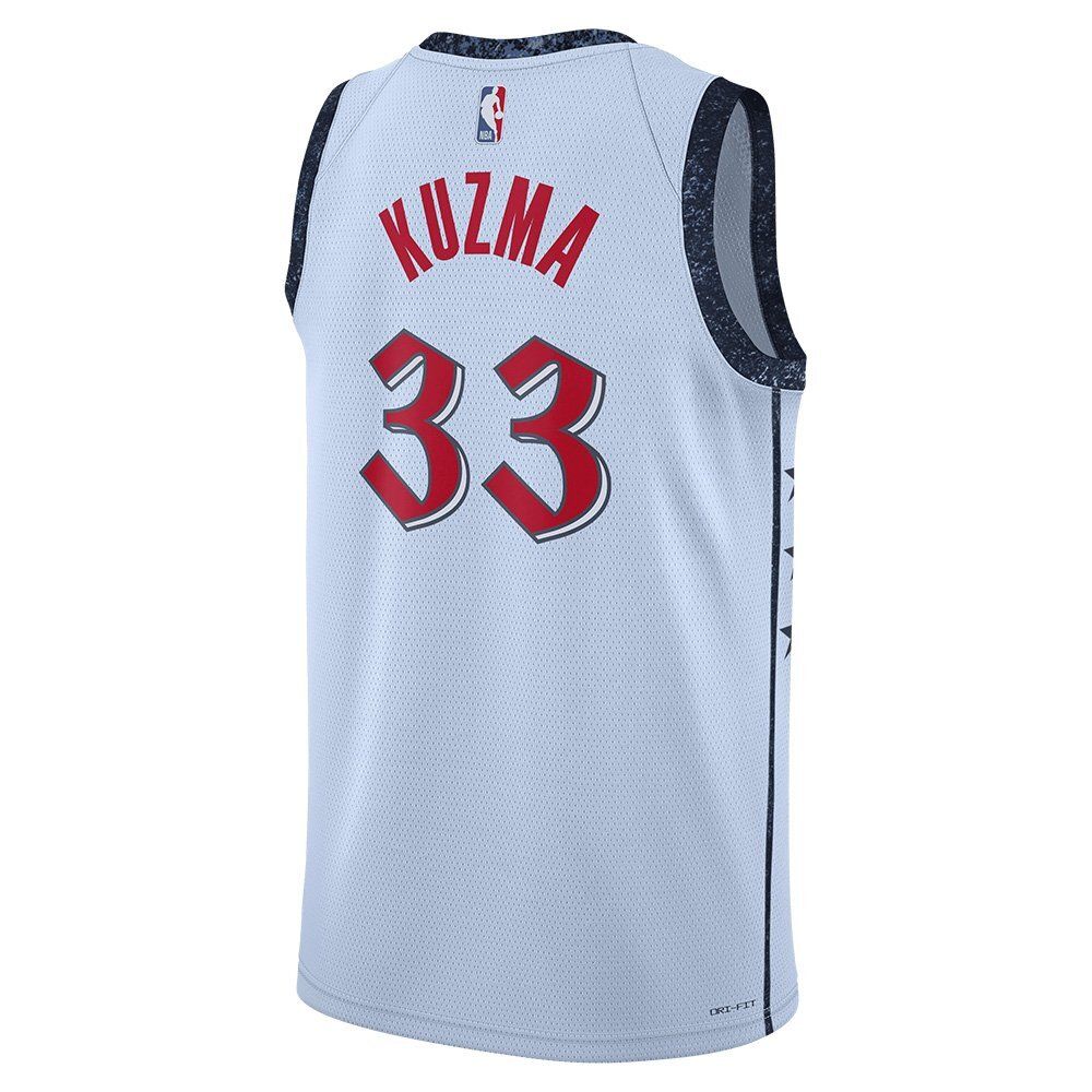 Баскетбольная джерси Nike NBA 2024/25 City Edition Swingman Washington Wizards Kyle Kuzma Blue Jersey