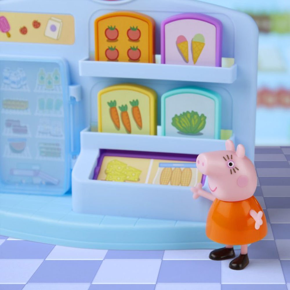 Игровой набор Hasbro Swinka Peppa - Свинка Пеппа набор для покупок в супермаркете -магазине + 2 фигурки